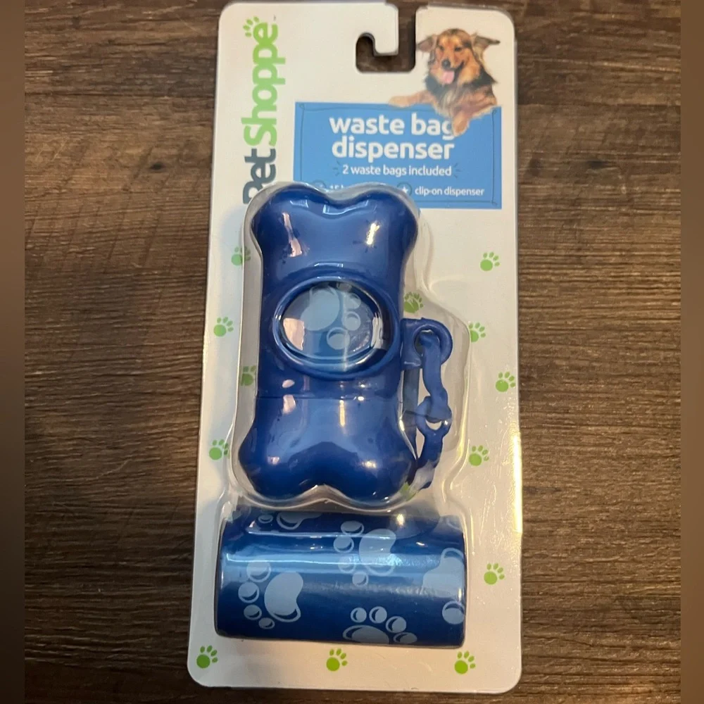 Blue Waste Bag Dispenser